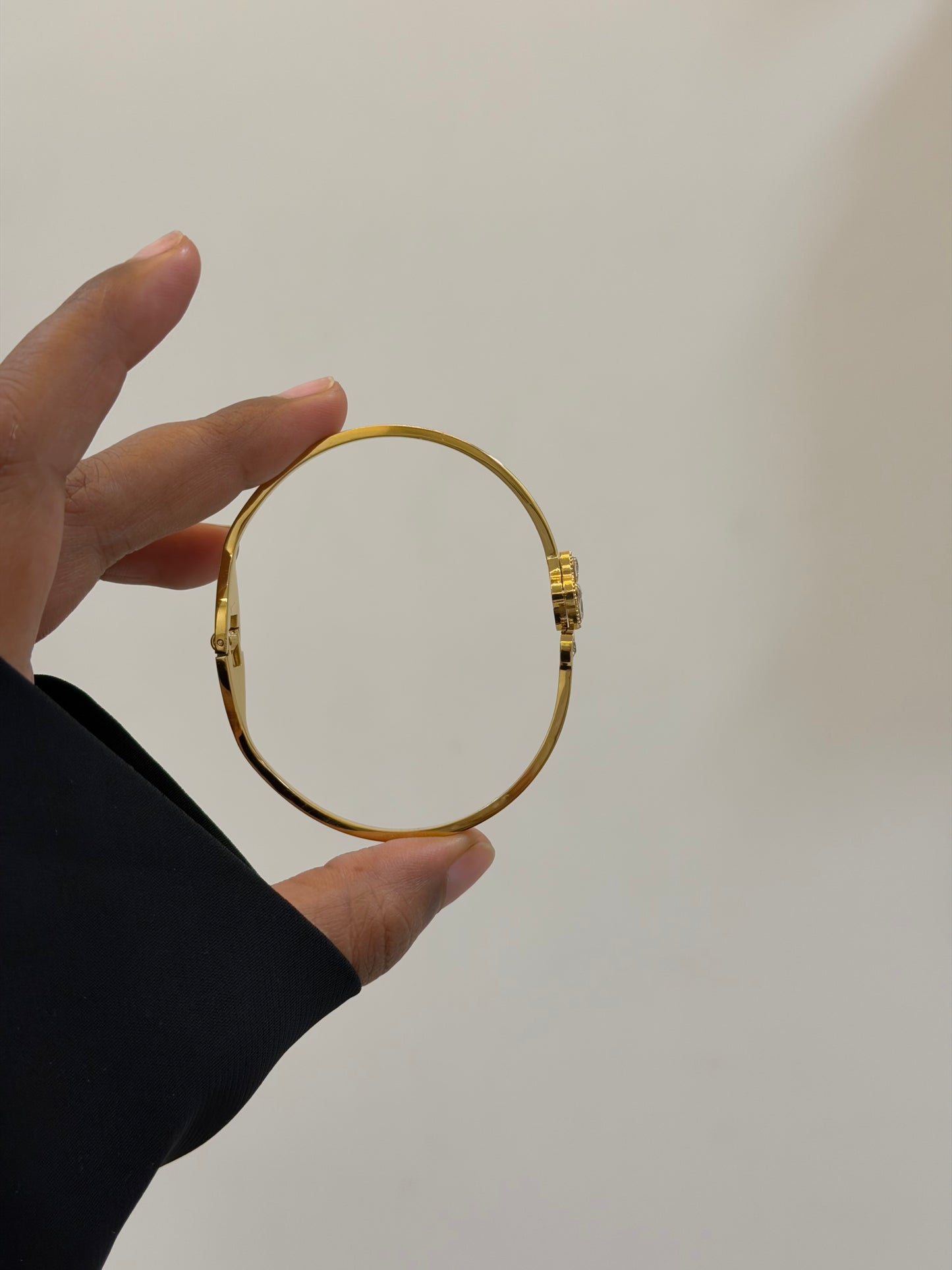 Studded clover bracelet