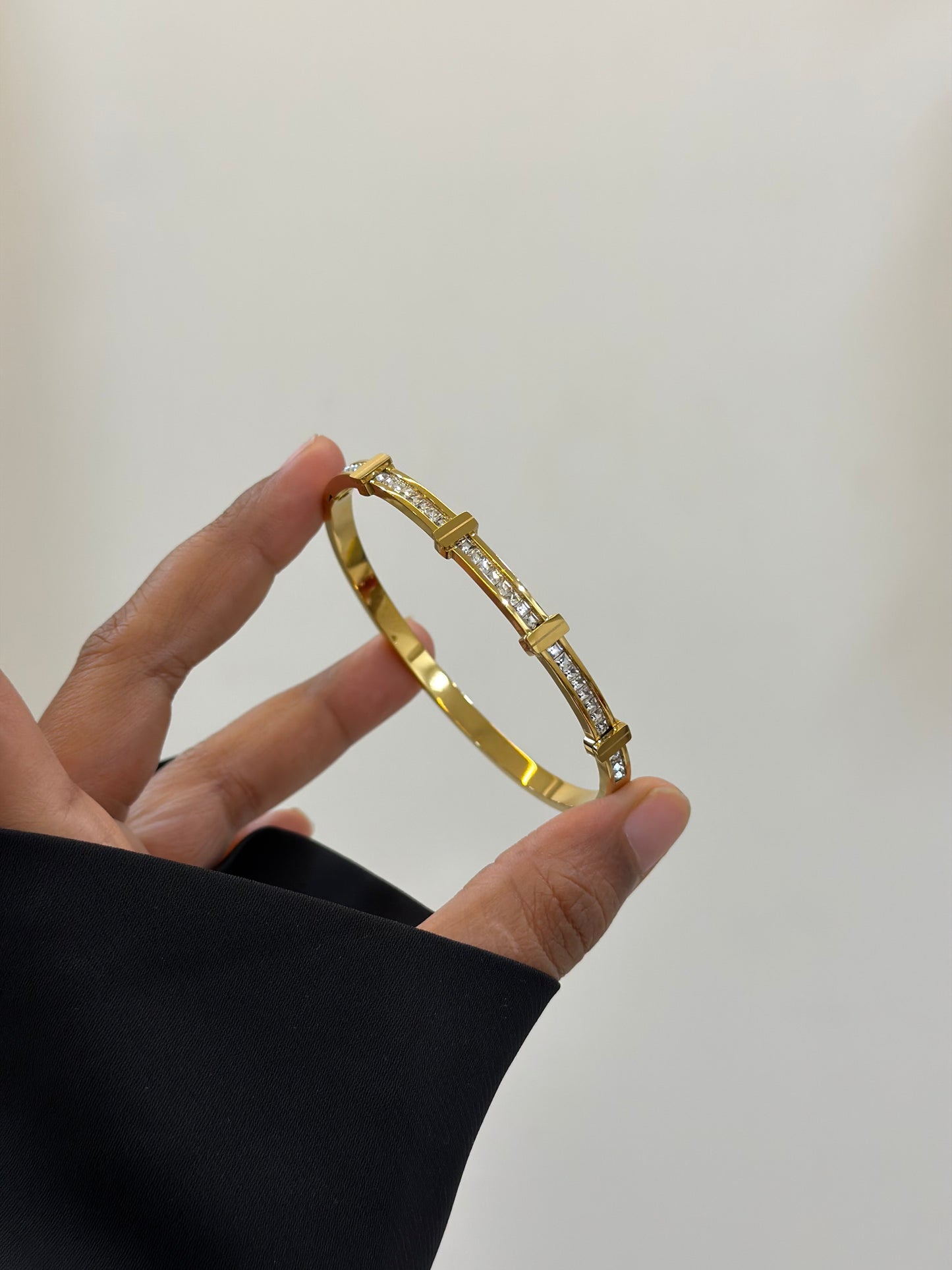 Nira studded statement bracelet