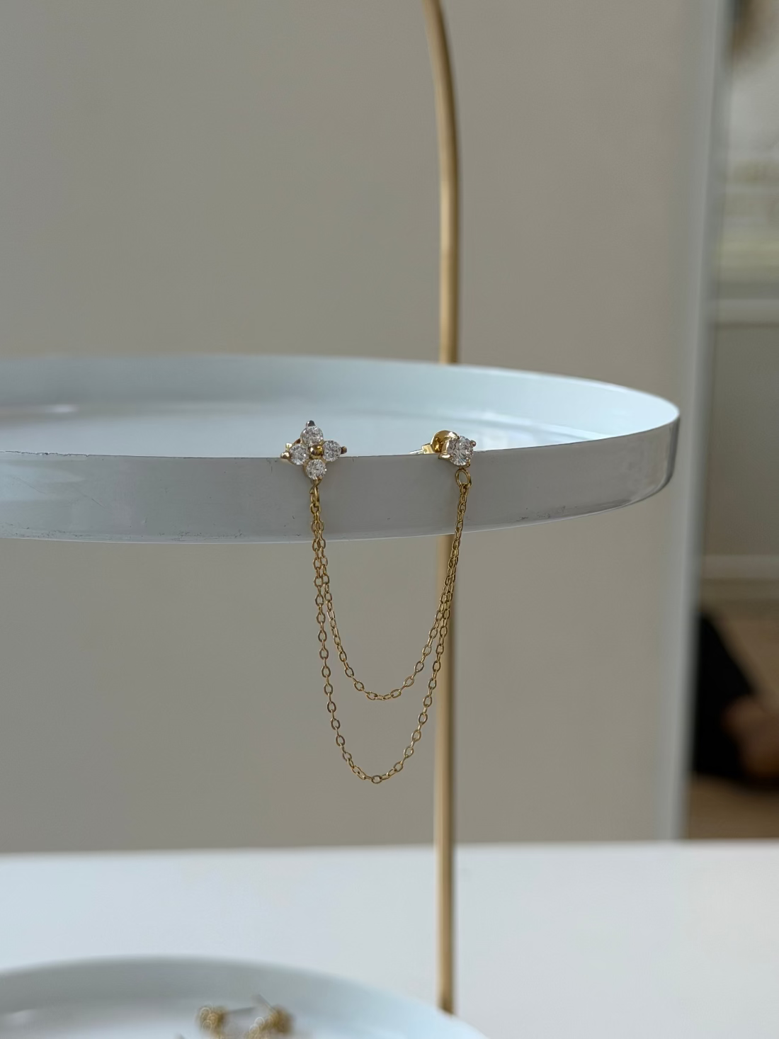 Misha layered earcuff earring