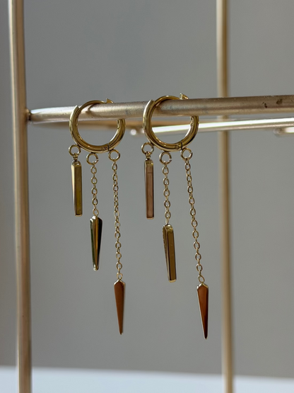 Isha dangling statement earring