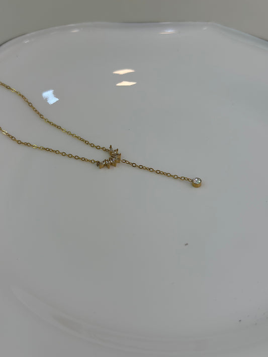 Lotus drop necklace