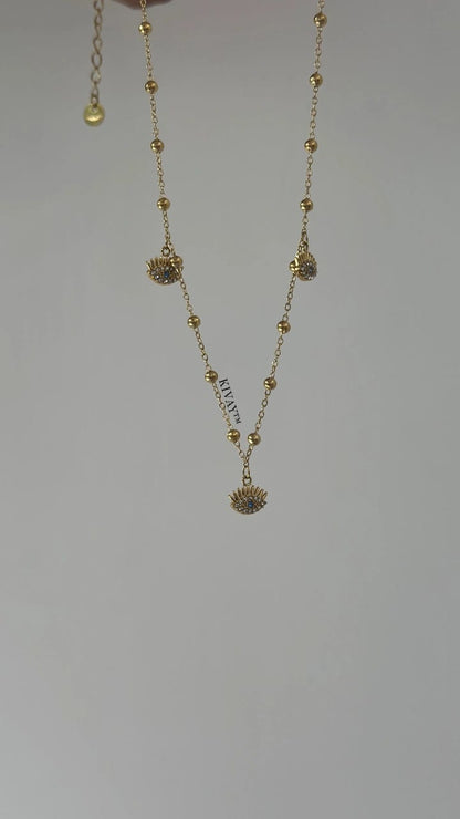 Multi Evil Eye Designer Necklace