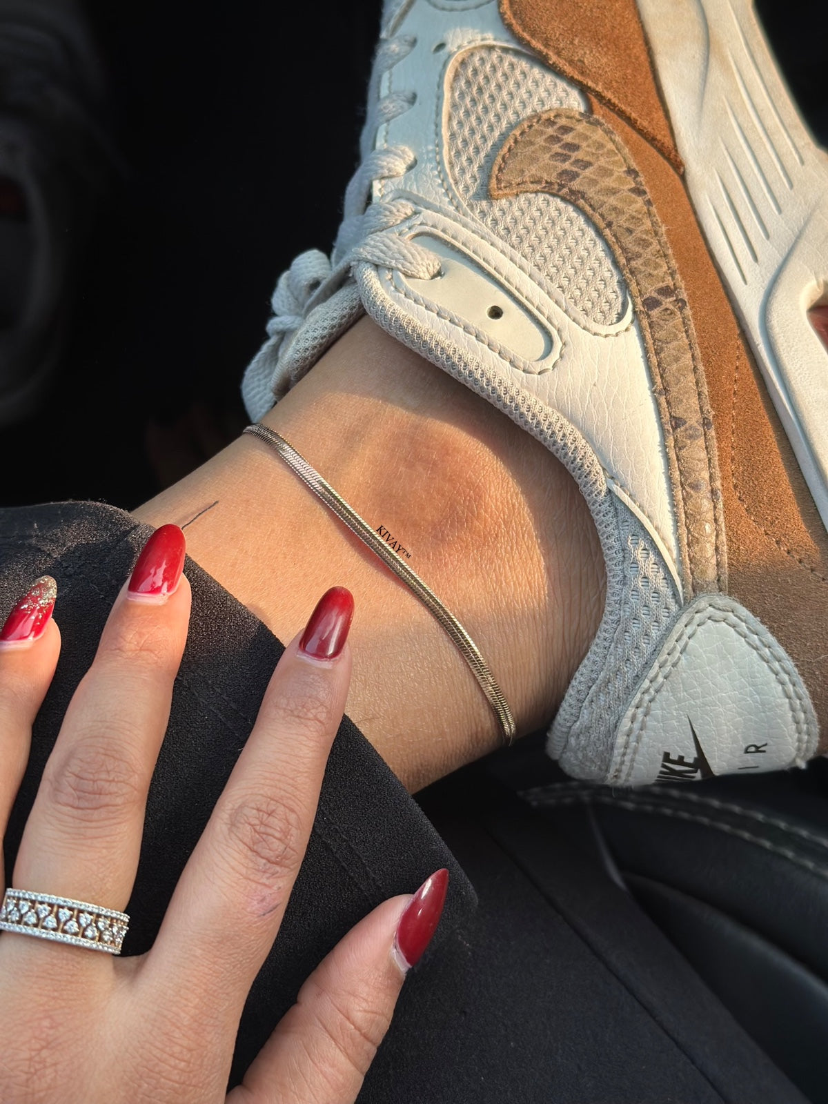 Snake Chain Rosegold Anklet