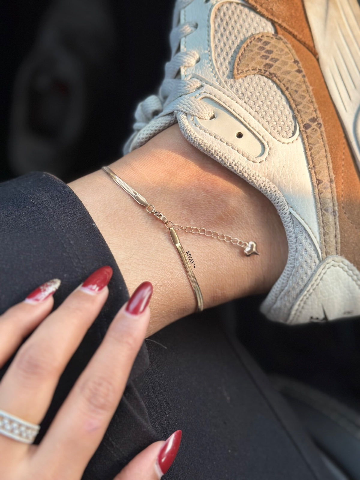 Snake Chain Rosegold Anklet
