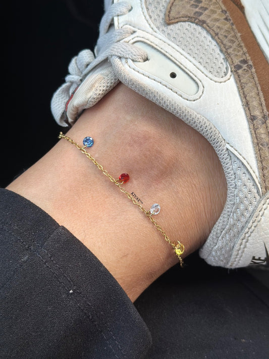 Noori Multi color Anklet