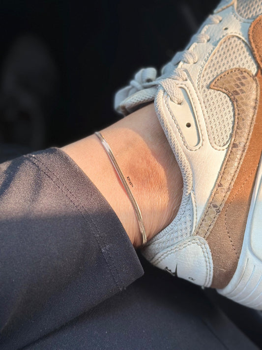 Snake Chain Rosegold Anklet