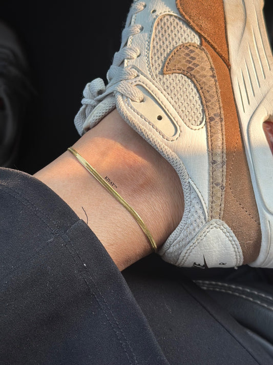 Snake Chain Gold Anklet