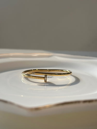 Amore Small Diamond Nail Bracelet