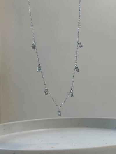 Diva Multi Charm silver Necklace