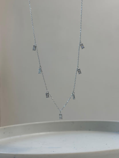 Diva Multi Charm silver Necklace