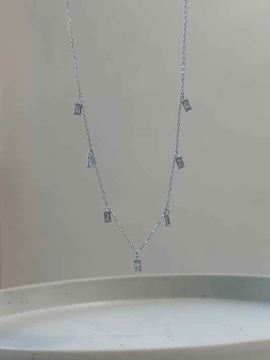 Diva Multi Charm silver Necklace
