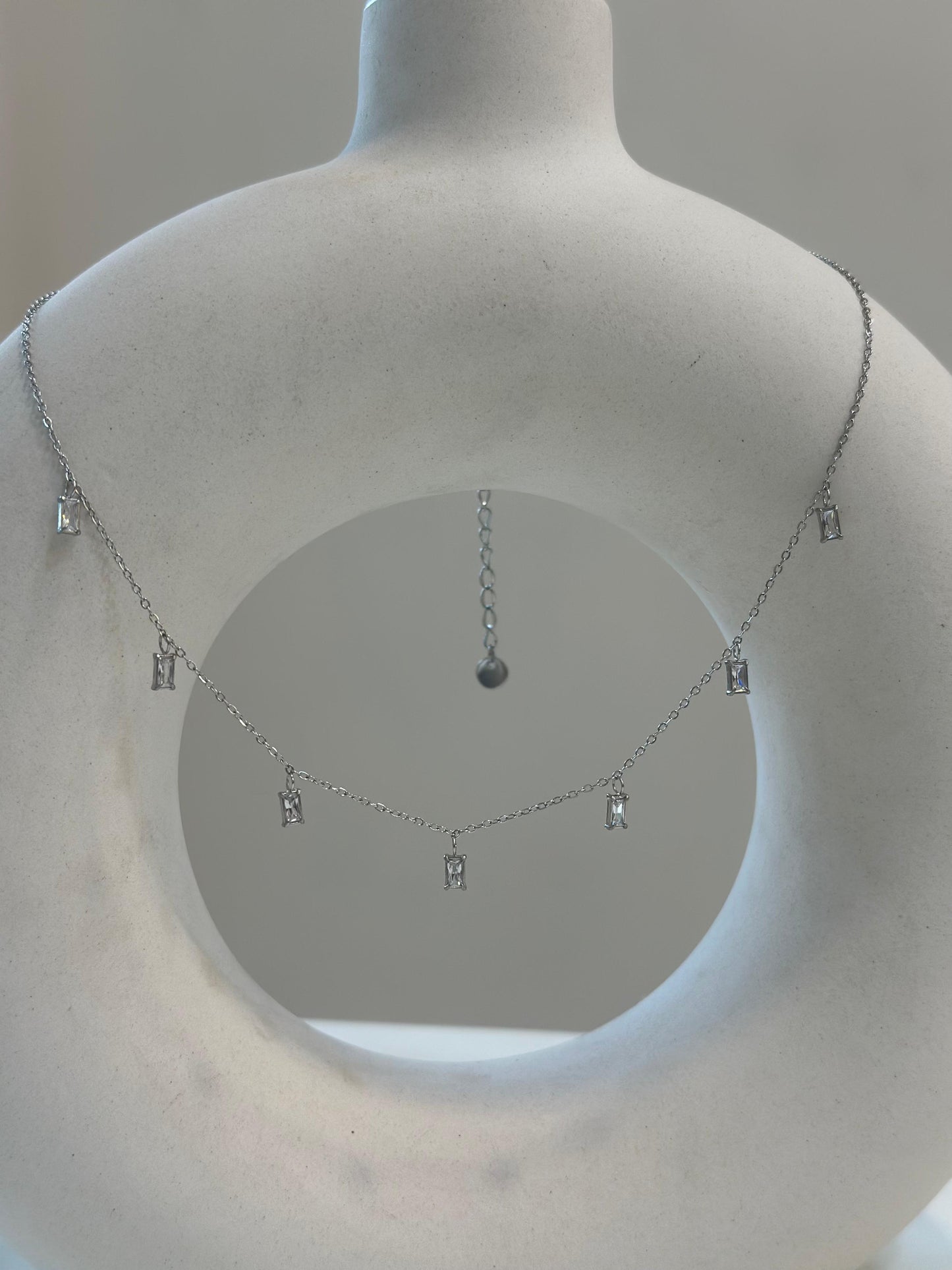 Diva Multi Charm silver Necklace