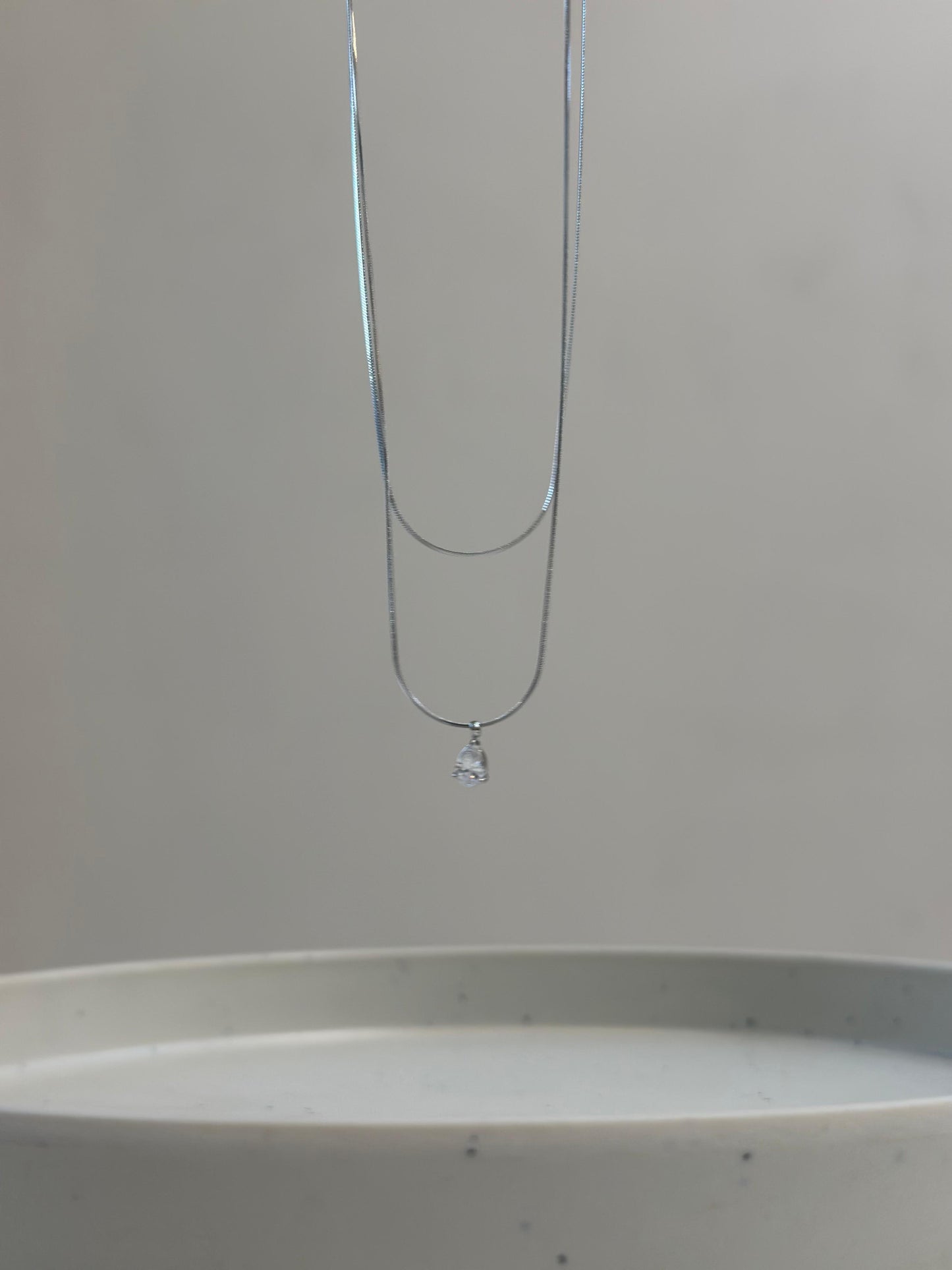 Droplet Layered Necklace