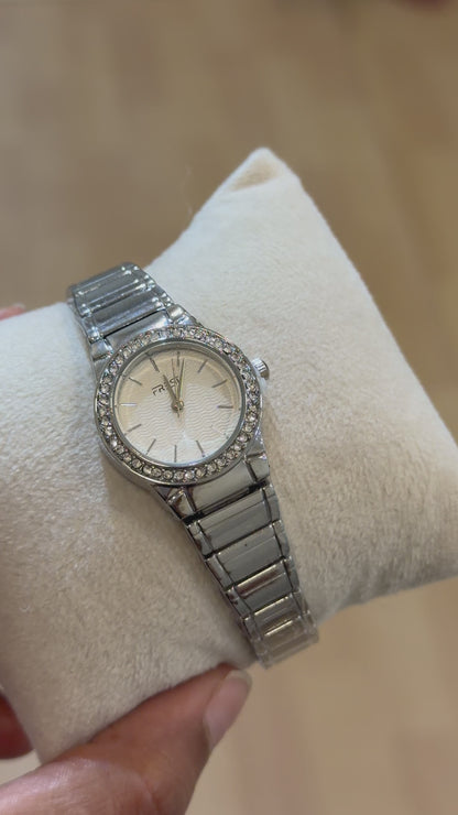 Zara embellished minimal watch